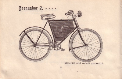 Brennabor Fahrrad Programm 1899 Teil 1