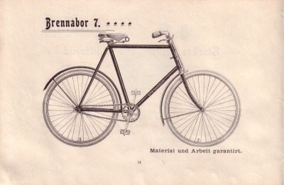 Brennabor Fahrrad Programm 1899 Teil 1