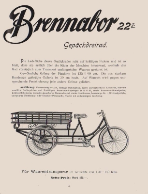 Brennabor bicycle program 1901 part 4