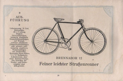 Brennabor bicycle program 1921 part 3