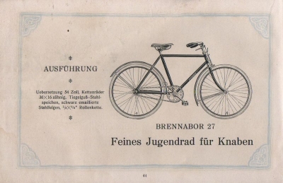 Brennabor Fahrrad Programm 1921 Teil 3