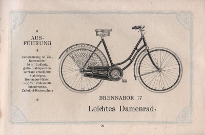 Brennabor Fahrrad Programm 1921 Teil 2