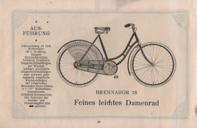 Brennabor Fahrrad Programm 1921 Teil 2