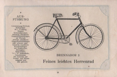 Brennabor Fahrrad Programm 1921 Teil 2