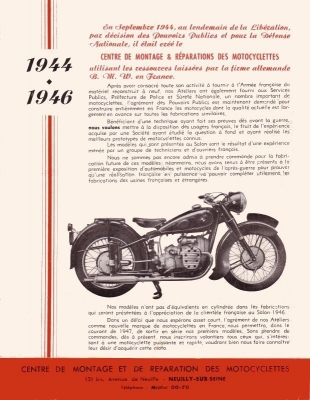 BMW R 66 und R 71 Prospekt 1946