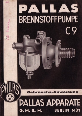 Pallas Brennstoffpumpe C 9 5.1942