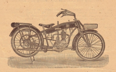 Beuker motorcycle 2,5 HP brochure 1920s