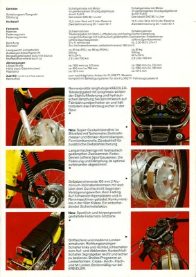 Kreidler Programm Mokicks Kleinkrafträder 1976