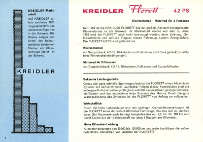 Kreidler Florett Prospekt 2.1962