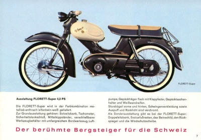 Kreidler Florett Prospekt 2.1962