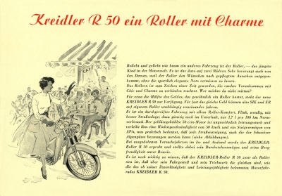 Kreidler Roller R 50 Prospekt 3.1954