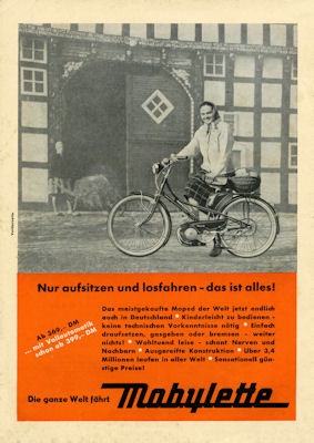Mobylette Programm 1960er Jahre