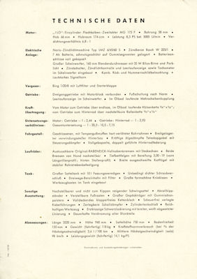Rabeneick SM 175 Prospekt 9.1951