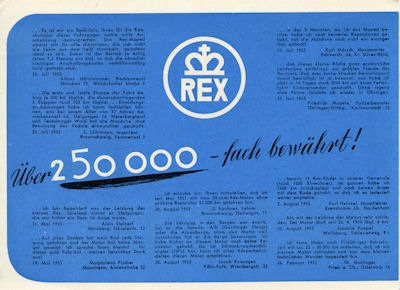 Rex program 1954