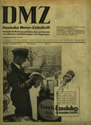 DMZ Deutsche Motor-Zeitschrift 1937 No. 12