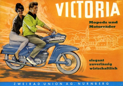 Victoria Mopeds und Kleinkrafträder Prospekt 12.1960