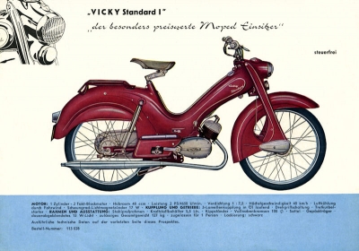 Victoria Mopeds und Kleinkrafträder Prospekt 12.1960