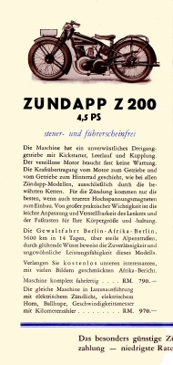 Zündapp Programm 1929