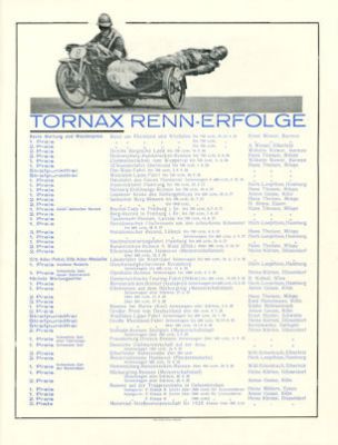 Tornax 600 ccm Prospekt 1929