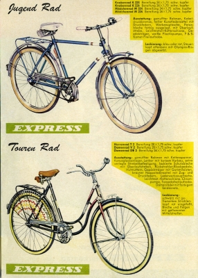 Express Fahrrad Programm 1961