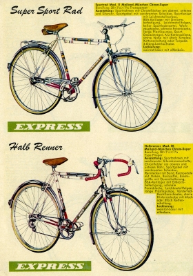 Express Fahrrad Programm 1961