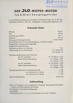 Ilo G 50 brochure 1955