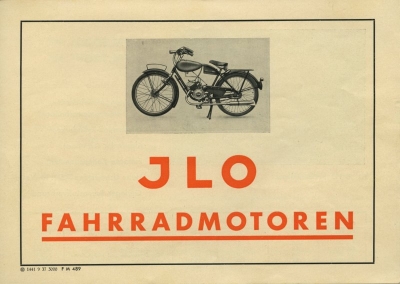 Ilo Fahrradmotoren Prospekt 1937