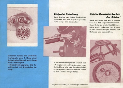 Imme R 100 brochure 1950s