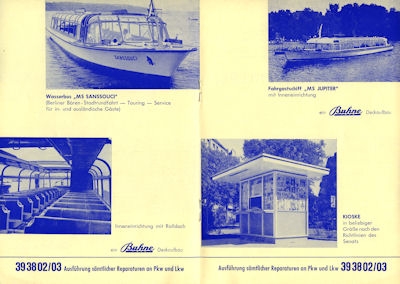 Buhne Lkw Prospekt 1950er Jahre