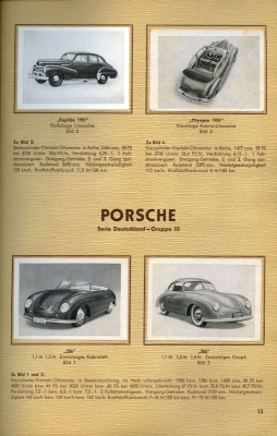 Automobile aus aller Welt Paicos Cigarettenbilderalbum 1952