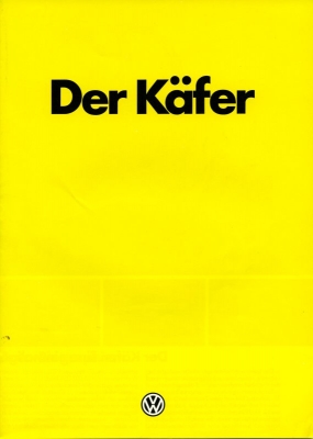 VW Käfer Prospekt 8.1981