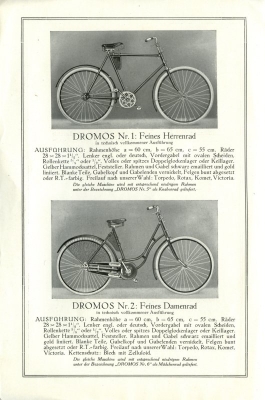 Dromos Fahrrad Prospekt 1924