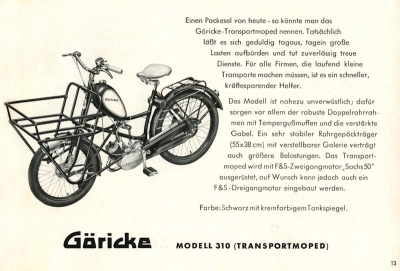 Göricke Programm 1958
