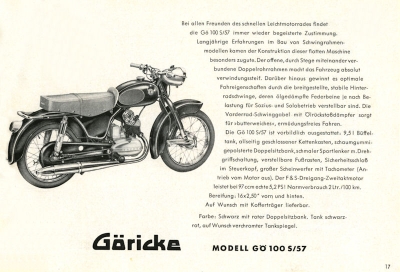 Göricke Programm 1958