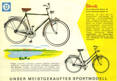 Rabeneick Fahrrad Programm 4.1963