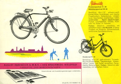 Rabeneick Fahrrad Programm 4.1963
