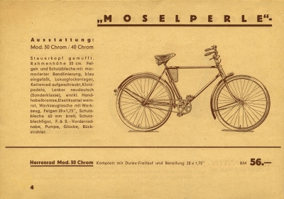 Schmitz Fahrrad Programm 1938/39