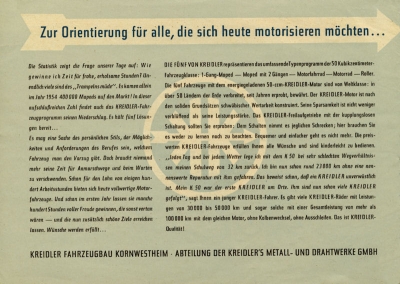 Kreidler Programm 4.1955