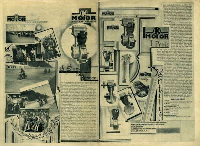 Küchen Motoren 350 ccm u. 500 ccm Prospekt 1929