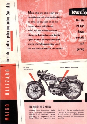 Maico Blizzard Prospekt 1955