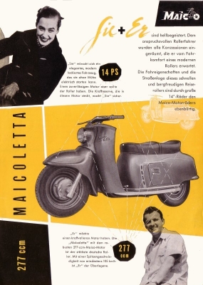 Maicoletta 277 ccm Prospekt 1955