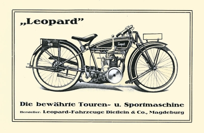 Leopard motorcycle brochure 1920s