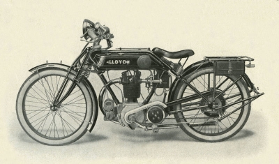 Lloyd 349 ccm Motorrad Prospekt 1920er Jahre