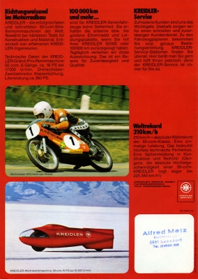 Kreidler Programm Kleinkrafträder 1975