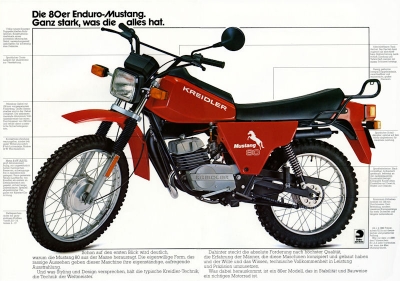 Kreidler 80 ccm Mustang Prospekt 5.1981