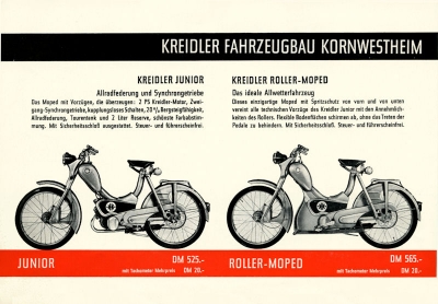 Kreidler Programm 1957