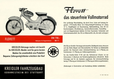 Kreidler Programm 1957