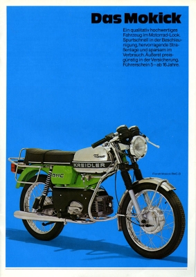Kreidler Programm Kleinkrafträder 9.1976