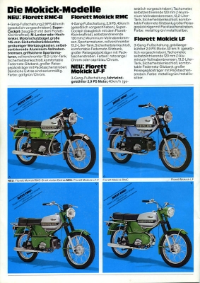 Kreidler Programm Kleinkrafträder 9.1976