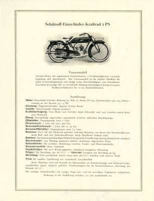 Schüttoff Programm 1925